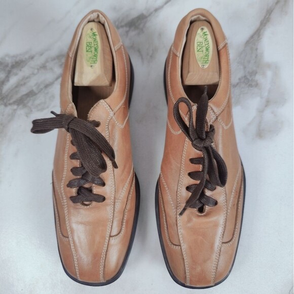 Drake Sport Shoes Men\'s Cognac Leather Lace Up Shoes Sneakers, Sz 8.5 main image 5